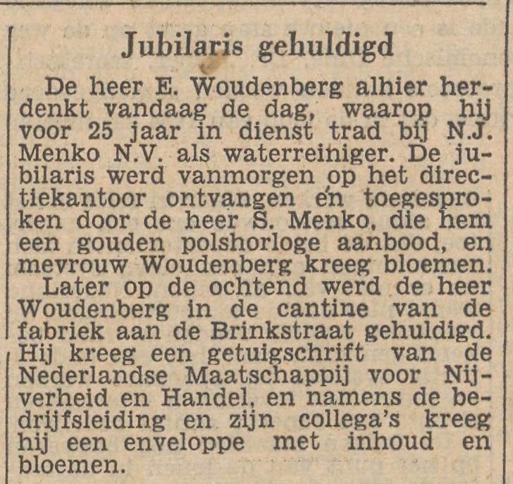 Brinkstraat E. Woudenberg krantenbericht Tubantia 10-12-1953.jpg