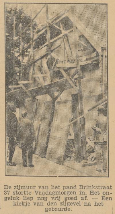 Brinkstraat 37 zijmuur krantenfoto Tubantia 21-9-1931.jpg