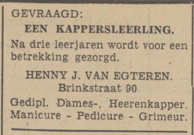 Brinkstraat 90 Henny J. van Egteren kapper advertentie Tubantia 20-2-1940.jpg