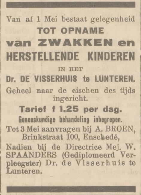 Brinkstraat 100 A. Broen advertentie De Nederlander 26-4-1930.jpg
