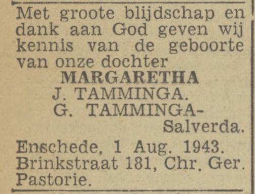 Brinkstraat 181 J. Tamminga advertentie Twentsch nieuwsblad 2-8-1943.jpg