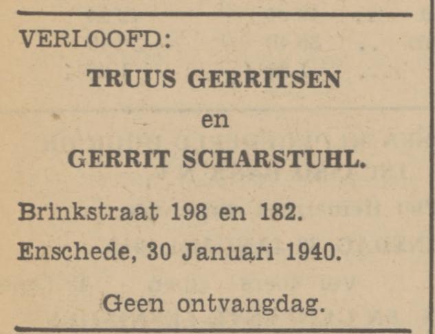 Brinkstraat 182 Gerrit Scharstuhl advertentie Tubanntia 30-1-1940.jpg