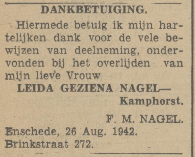 Brinkstraat 272 F.M. Nagel advertentie Tubantia 26-8-1942.jpg