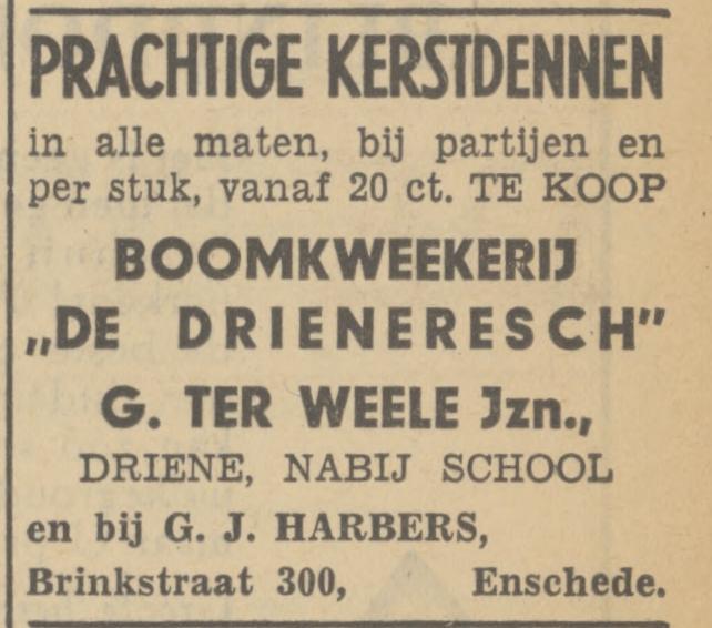 Brinkstraat 300 G.J. Harbers advertentie Tubantia.jpg