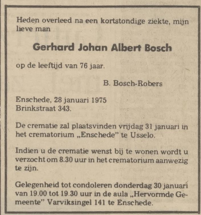 Brinkstraat 343 G.J.A. Bosch overlijdensadvertentie Tubantia 30-1-1975.jpg