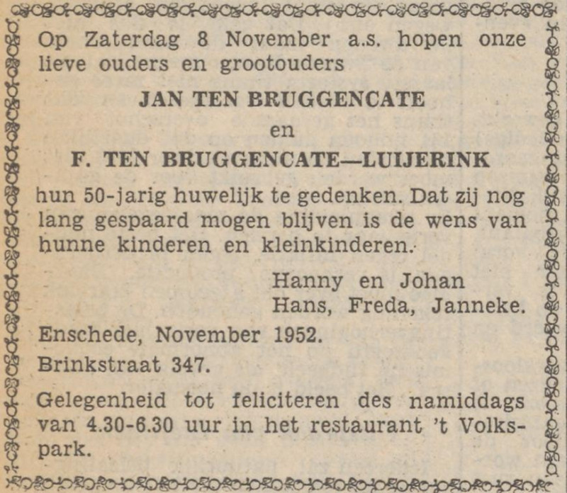 Brinkstraat 347 Jan ten Bruggencate advertentie 4-11-1952.jpg
