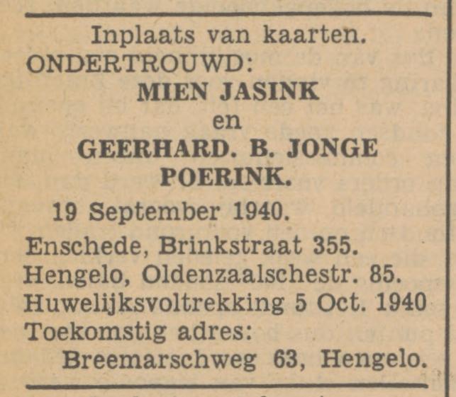 Brinkstraat 355 Mien Jasink advertentie 19-9-1940.jpg