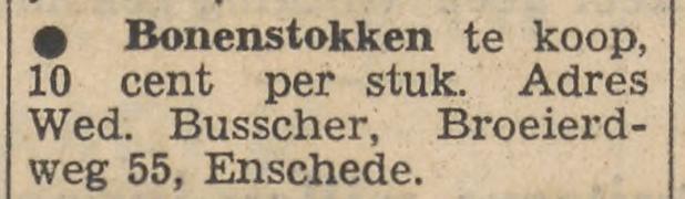Broeierdweg 55 Wed. Busscher advertentie Tubantia 28-4-1958.jpg