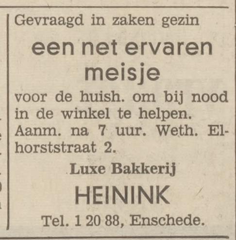 Wethouder Elhorststraat 2 Heinink advertentie Tubantia 2-5-1967.jpg
