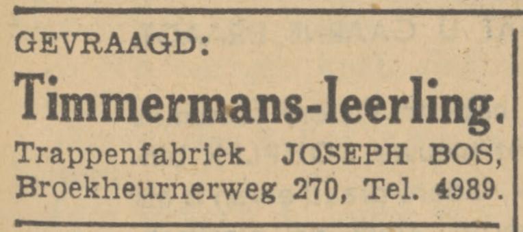 Broekheurnerweg 270 Trappenfabriek Joseph Bos advertentie Tubantia 20-4-1940.jpg
