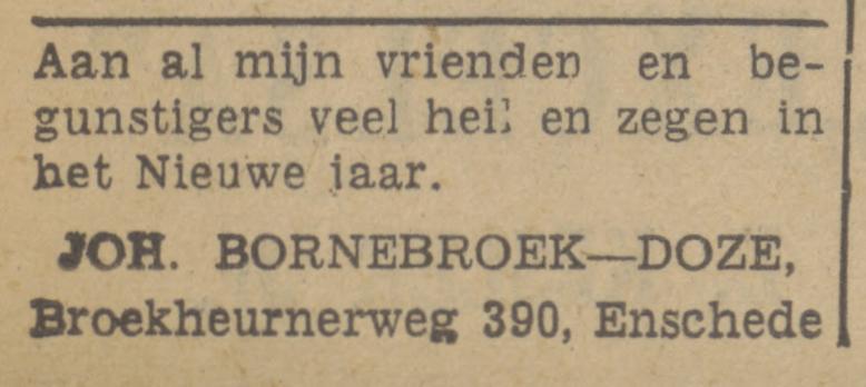 Broekheurnerweg 390 Joh. Bornebroek advertentie Tubantia 31-12-1940.jpg