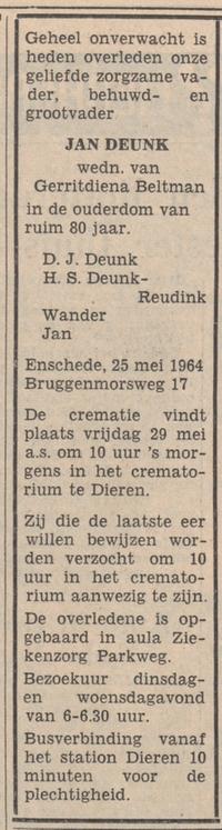 Bruggenmorsweg 17 D.J. Deunk advertentie Tubantia 25-5-1964.jpg