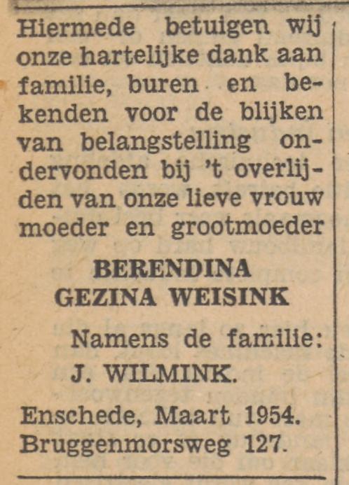 Bruggenmorsweg 127 J. Wilmink advertentie Tubantia 5-3-1954.jpg