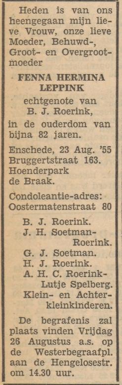 Bruggertstraat 163 advertentie Tubantia 24-8-1955.jpg