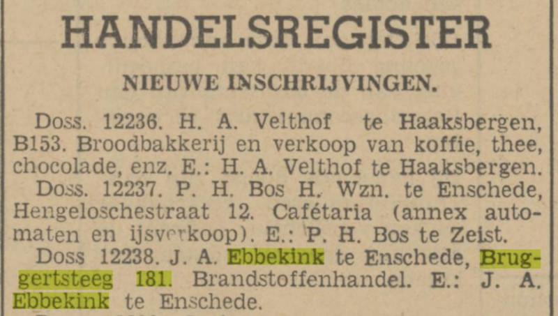 Bruggertsteeg 181 J.A. Ebbekink krantenbericht Tubantia 7-6-1940.jpg