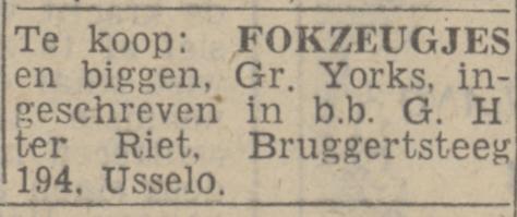 Bruggertsteeg 194 Usselo G.H. ter Riet advertentie Twentsch nieuwsblad 1-6-1944.jpg