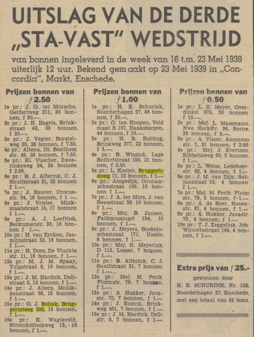 Bruggertsteeg 205 G.J. Bolink advertentie Tubantia 24-5-1939.jpg