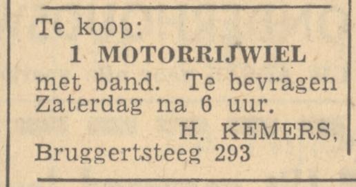Bruggertsteeg 293 H. Kemers advertentie Tubantia 3-5-1947.jpg