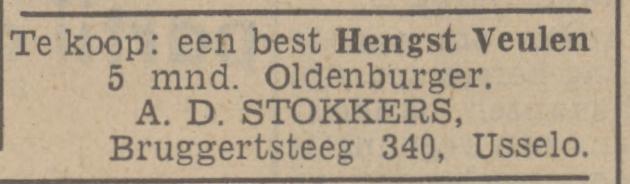 Bruggertsteeg 340 A.D. Stokkers advertentie Tubantia 13-8-1938.jpg