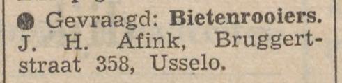 Bruggertstraat 350 Usselo J.H. Afink advertentie Tubantia 5-10-1953.jpg