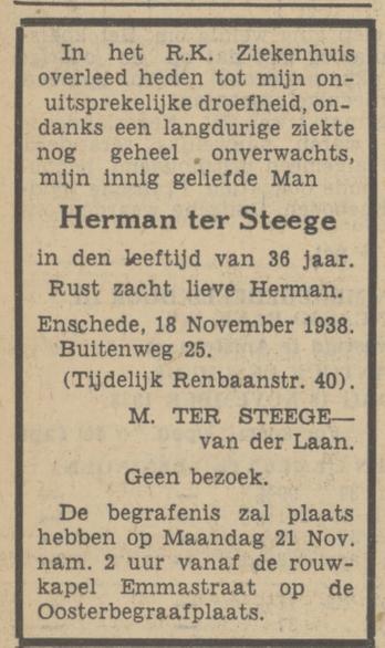 Buitenweg 25 M. ter Steege-van der Laan advertentie Tubantia 18-11-1928.jpg