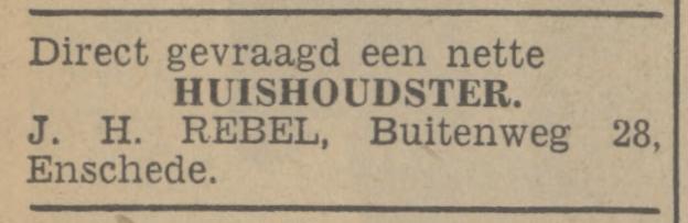 Buitenweg 28 J.H. Rebel advertentie Tubantia 2-4-1941.jpg