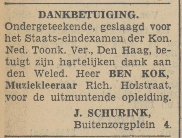 Buitenzorgplein 4 J. Schurink advertentie Tubantia 14-7-1936.jpg