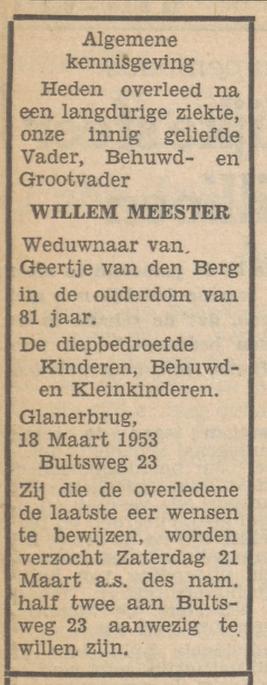 Bultsweg 23 Willem Meester advertentie Tubantia 19-3-1953.jpg