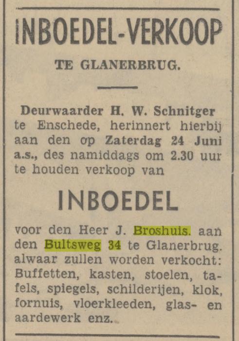 Bultsweg 34 Glanerbrug J. Broshuis advertentie Tubantia 22-6-1939.jpg