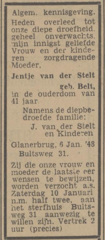 Bultsweg 31 J. van der Stelt advertentie Tubantia 8-1-1948.jpg