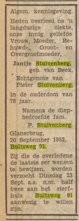 Bultsweg 91 Pieter Stuivenberg advertentie 20-9-1952.jpg