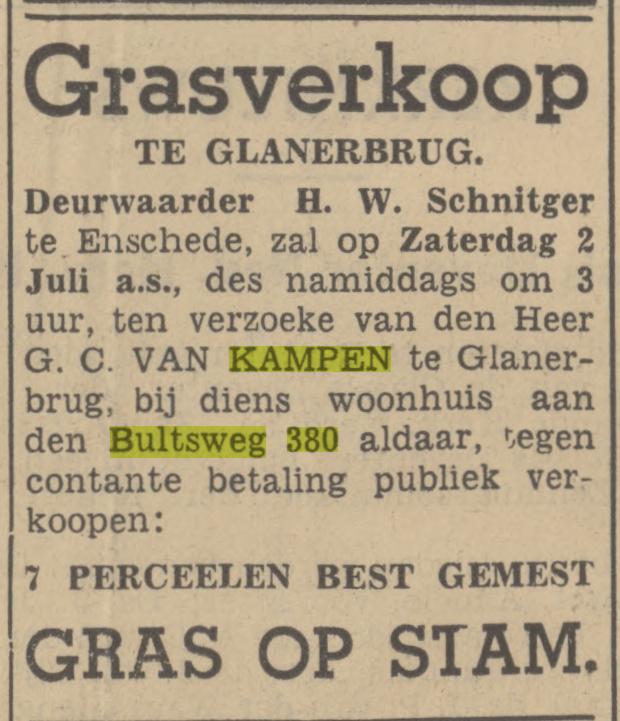 Bultsweg 380 Glanerbrug G.C. van Kampen advertentie Tubantia 30-6-1938.jpg