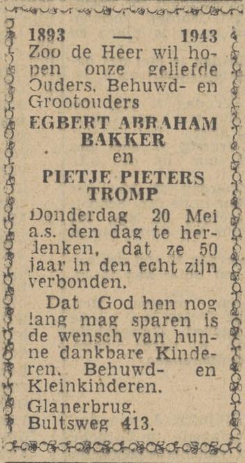 Bultsweg 413 E.A. Bakker advertentie Twentsch nieuwsblad 15-5-1943.jpg