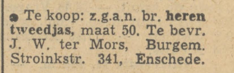Burgemeester Stroinkstraat 341 J.W. ter Mors advertentie Tubantia 25-4-1949.jpg