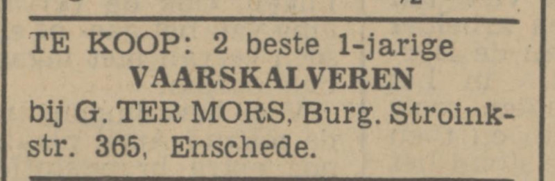 Burgemeester Stroinkstraat 365 G. ter Mors advertentie Tubantia 16-4-1942.jpg