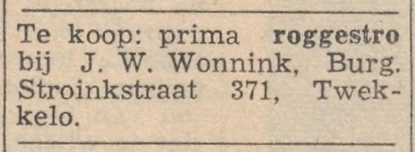 Burgemeester Stroinkstraat 371 Twekkelo J.W. Wonnink advertentie Tubantia 25-2-1964.jpg