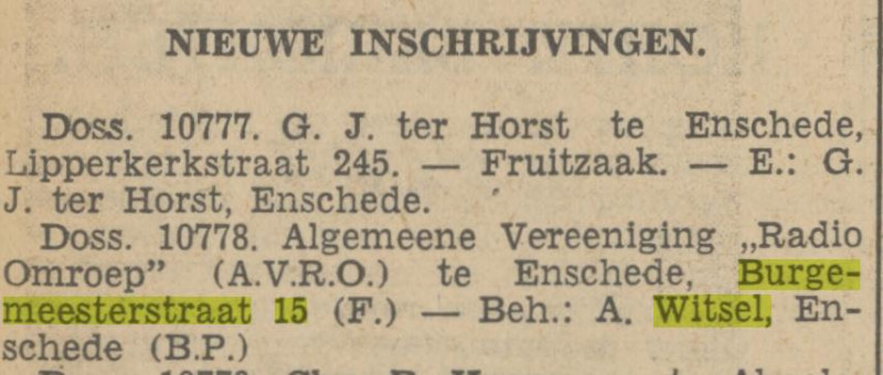 Burgemeester 15 A. Witsel krantenbericht Tubantia 30-3-1937.jpg