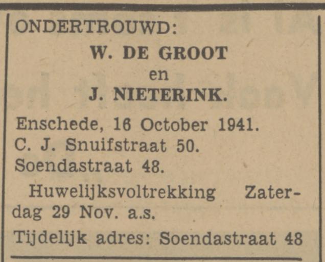 C.J. Snuifstraat 50 W. de Groot advertentie Tubantia 16-10-1941.jpg