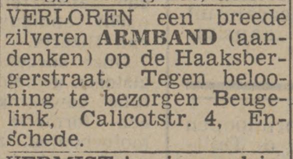 Calicotstraat 4 Beugelink advertentie Twents nieuwsblad 31-5-1943.jpg