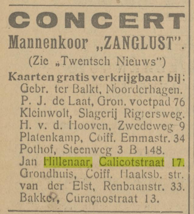 Calicotstraat 17 Jan Hillenaar advertentie Tubantia 12-12-1923.jpg