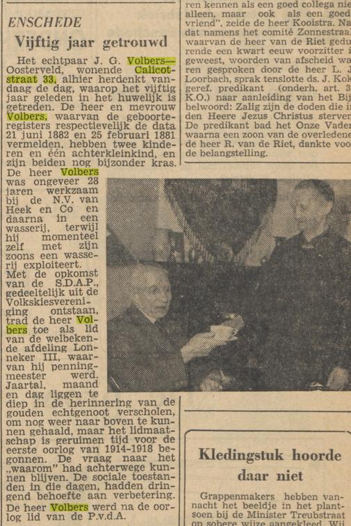 Calicotstraat 33 J.G. Volbers krantenbericht Tubantia 16-2-1957.jpg