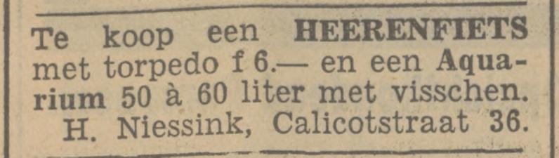 Calicotstraat 36 H. Niessink advertentie Tubantia 22-4-1936.jpg