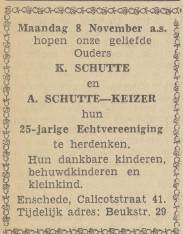 Calicotstraat 41 K. Schutte advertentie Tubantia 5-11-1937.jpg