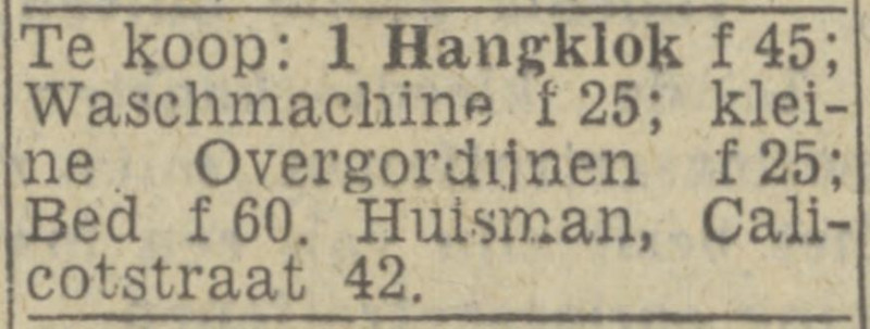 Calicotstraat 42 Huisman advertentie Twentsch nieuwsblad 13-11-1943.jpg