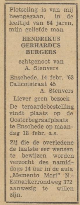 Calicotstraat 45 H.G. Burgers overlijdensadvertentie 15-2-1963.jpg
