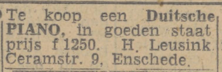 Ceramstraat 9 H. Leusink advertentie Tubantia 21-7-1944.jpg