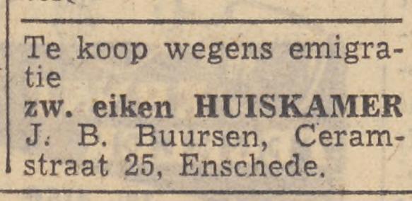 Ceramstraat 25 J.B. Buursen advertentie Tubantia 14-2-1952.jpg
