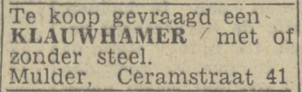 Ceramstraat 41 Mulder advertentie Twentsch nieuwsblad 20-11-1943.jpg