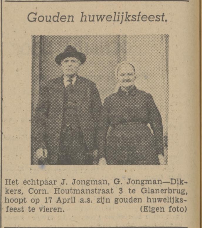 Cornelis Houtmanstraat 3 Glanerbrug J. Jongman krantenbericht Tubantia 12-4-1941.jpg
