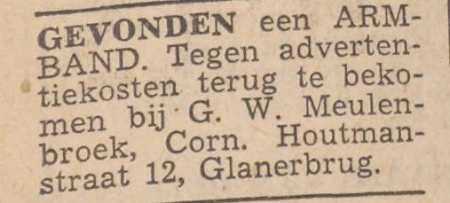 Cornelis Houtmanstraat 12 Glanerbrug G.W. Meulenbroek advertentie Twentsche Courant 20-9-1952.jpg